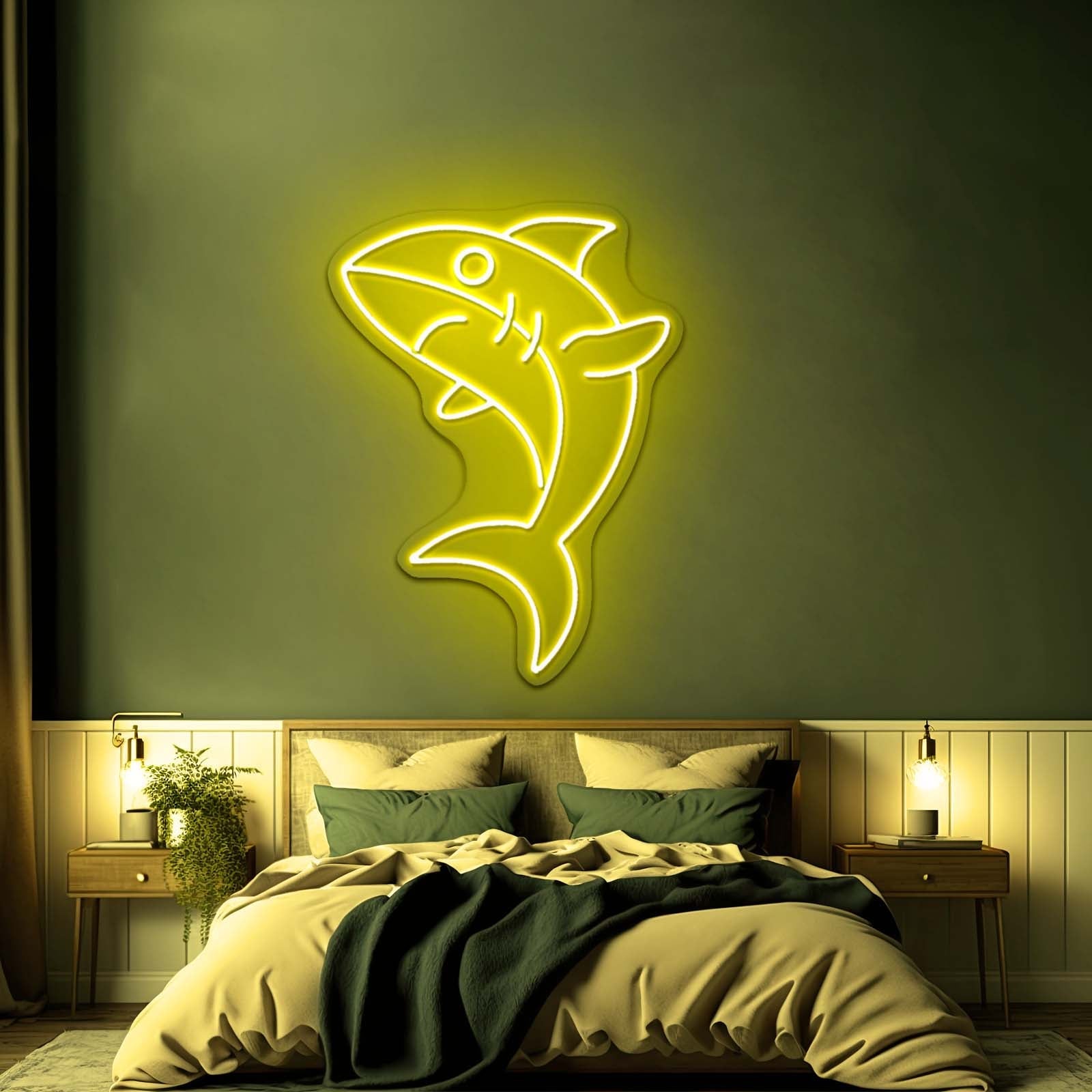Sharky Lovely Led Neon Signs For Bedroom - Shineneon
