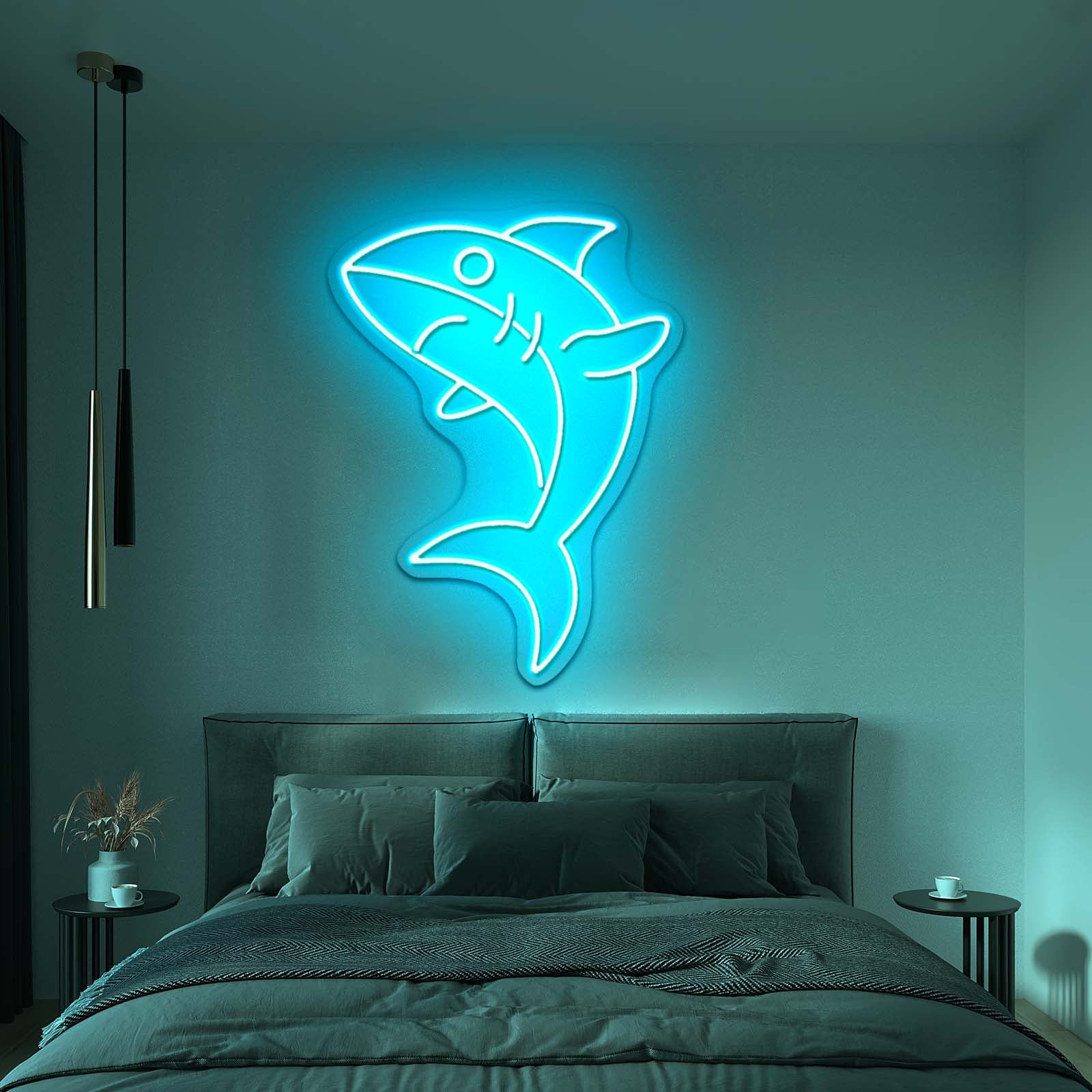 Sharky Lovely Led Neon Signs For Bedroom