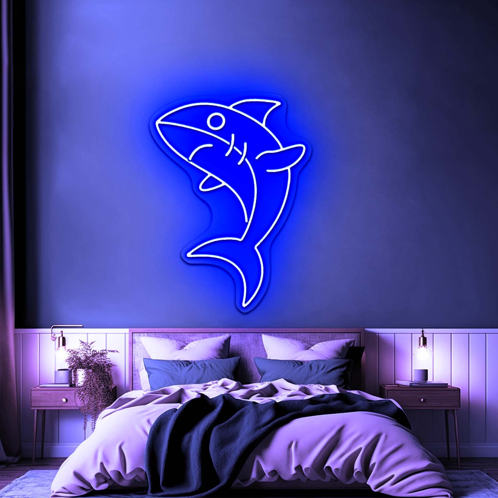 Sharky Lovely Led Neon Signs For Bedroom