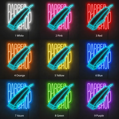 Sharp Barber Arrow Neon Sign LED Neon Sign color grid