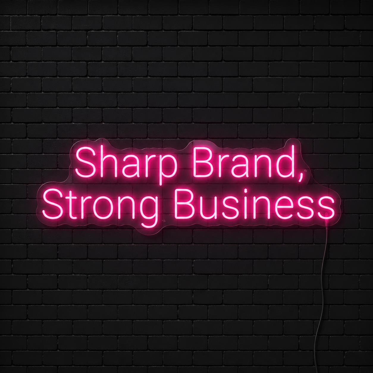 Sharp Brand Strong Business LED Neon Sign - 01 Original Product Image