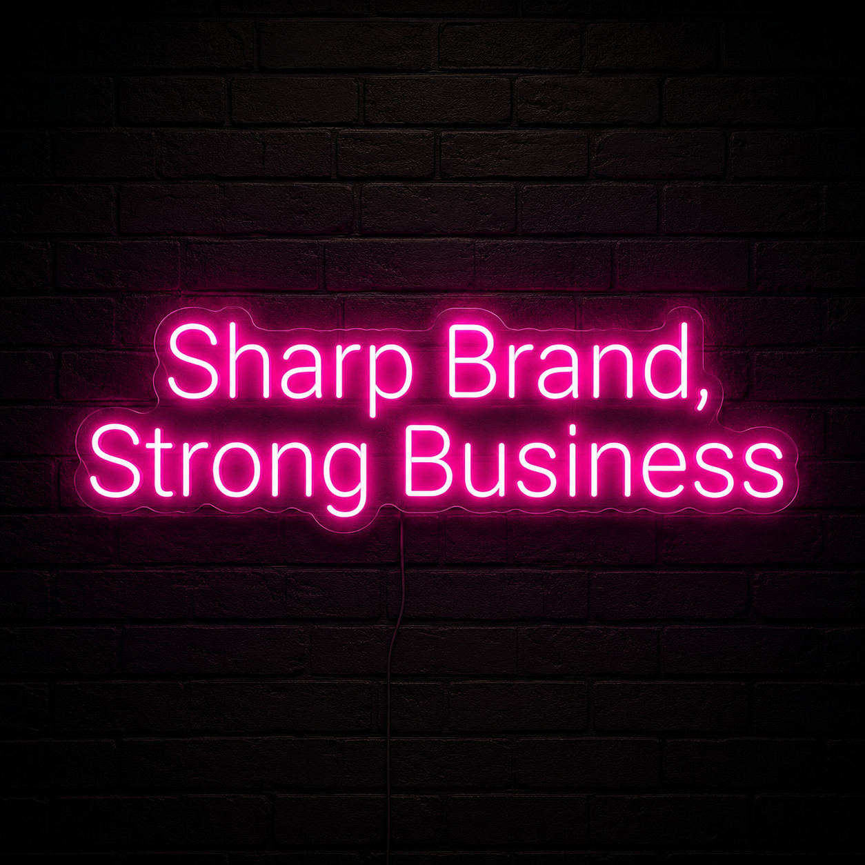 Sharp Brand Strong Business LED Neon Sign - 02 High-Converting Product Image
