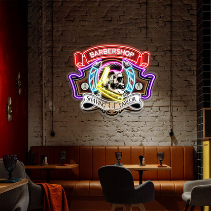 Shaving Parlor Acrylic Led Sign | Shineneon