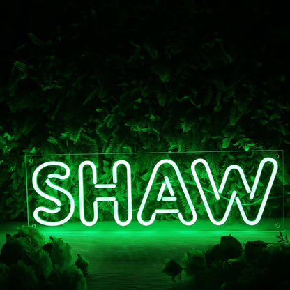 Shaw Green Led Neon Sign - Shineneon