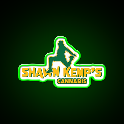 Shawn Kemps Hemp Inspired Green Leaf Led Neon Sign Rgb Color - LED neon sign view 8