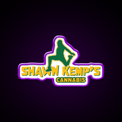 Shawn Kemps Hemp Inspired Green Leaf Led Neon Sign Rgb Color - LED neon sign view 9