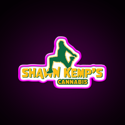 Shawn Kemps Hemp Inspired Green Leaf Led Neon Sign Rgb Color - Shineneon