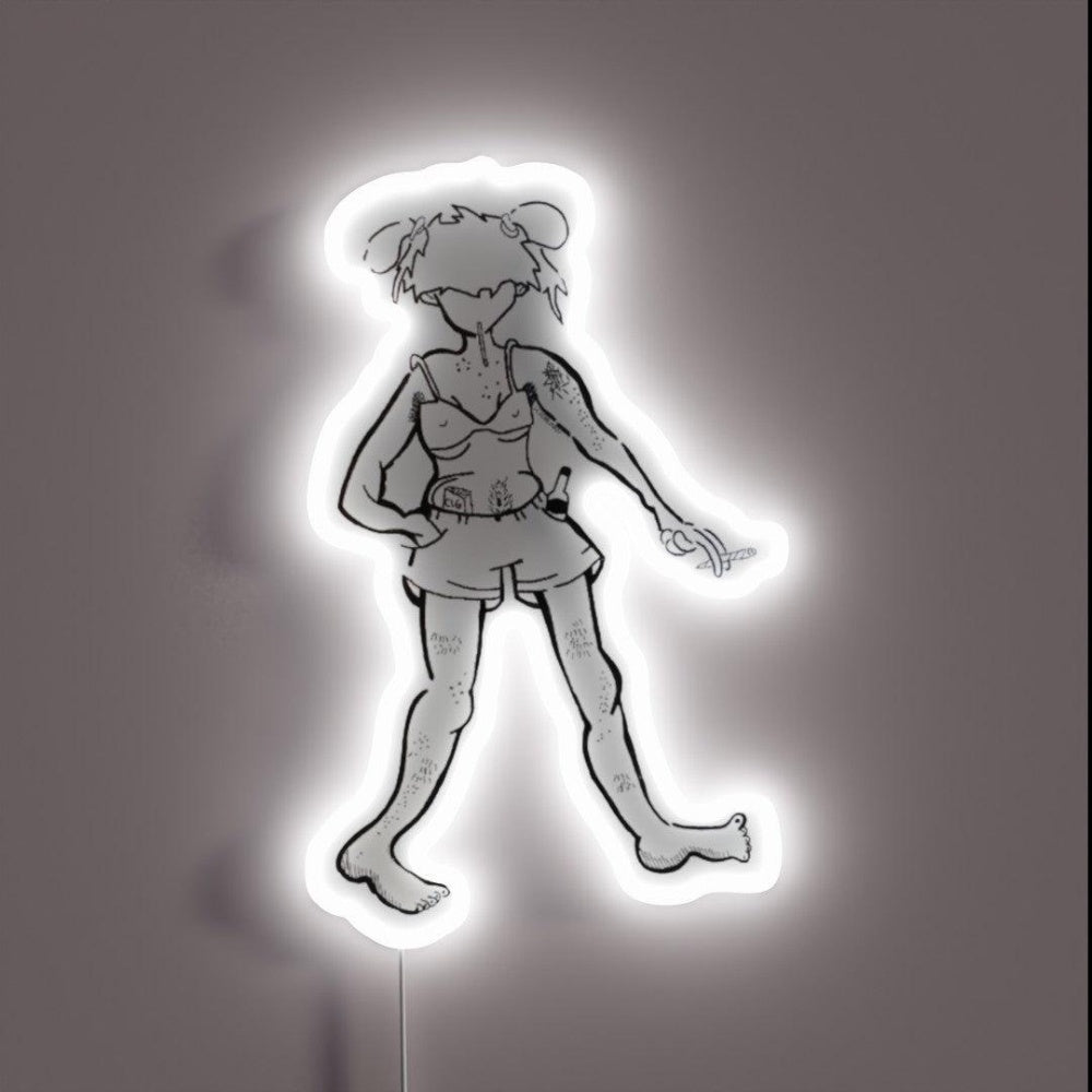 She Doesn T Care Rgb Led Neon Sign - Shineneon