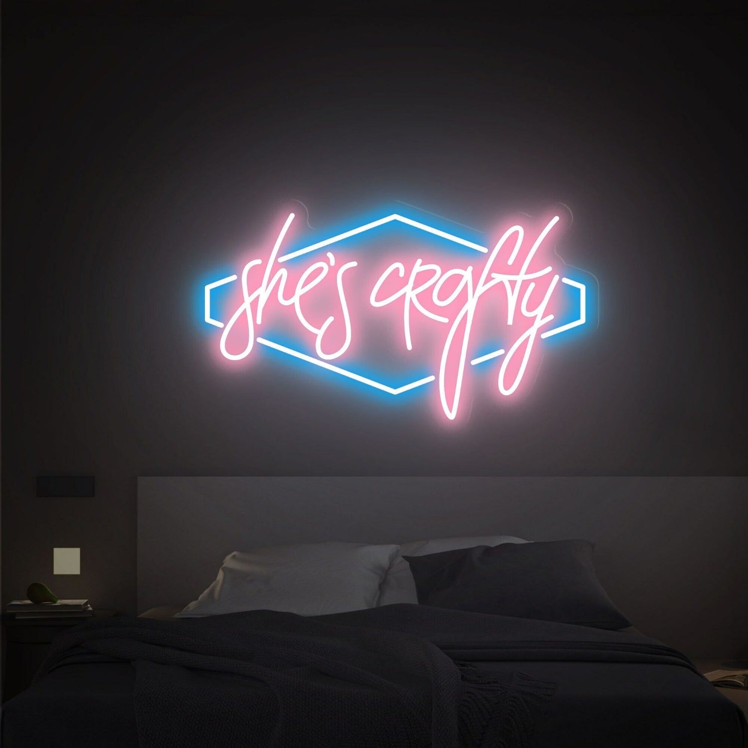 She Is Crafty Led Neon Sign Light For Office Living Room Bars - Shineneon