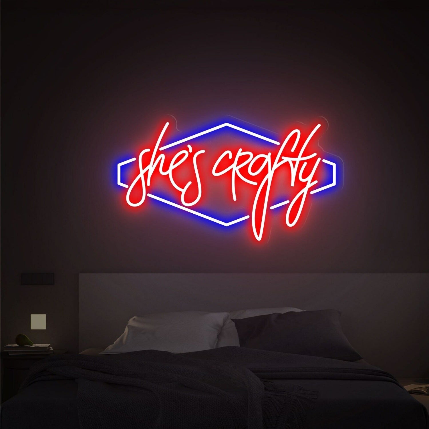 She Is Crafty Led Neon Sign Light For Office Living Room Bars - Shineneon