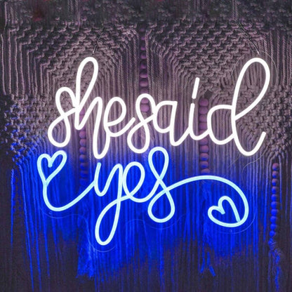 She Said Yes Led Neon Sign For Wall Decor | Shineneon