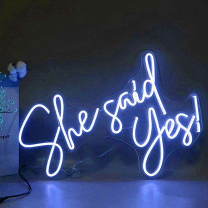 She Said Yes Proposal Neon Sign | Shineneon