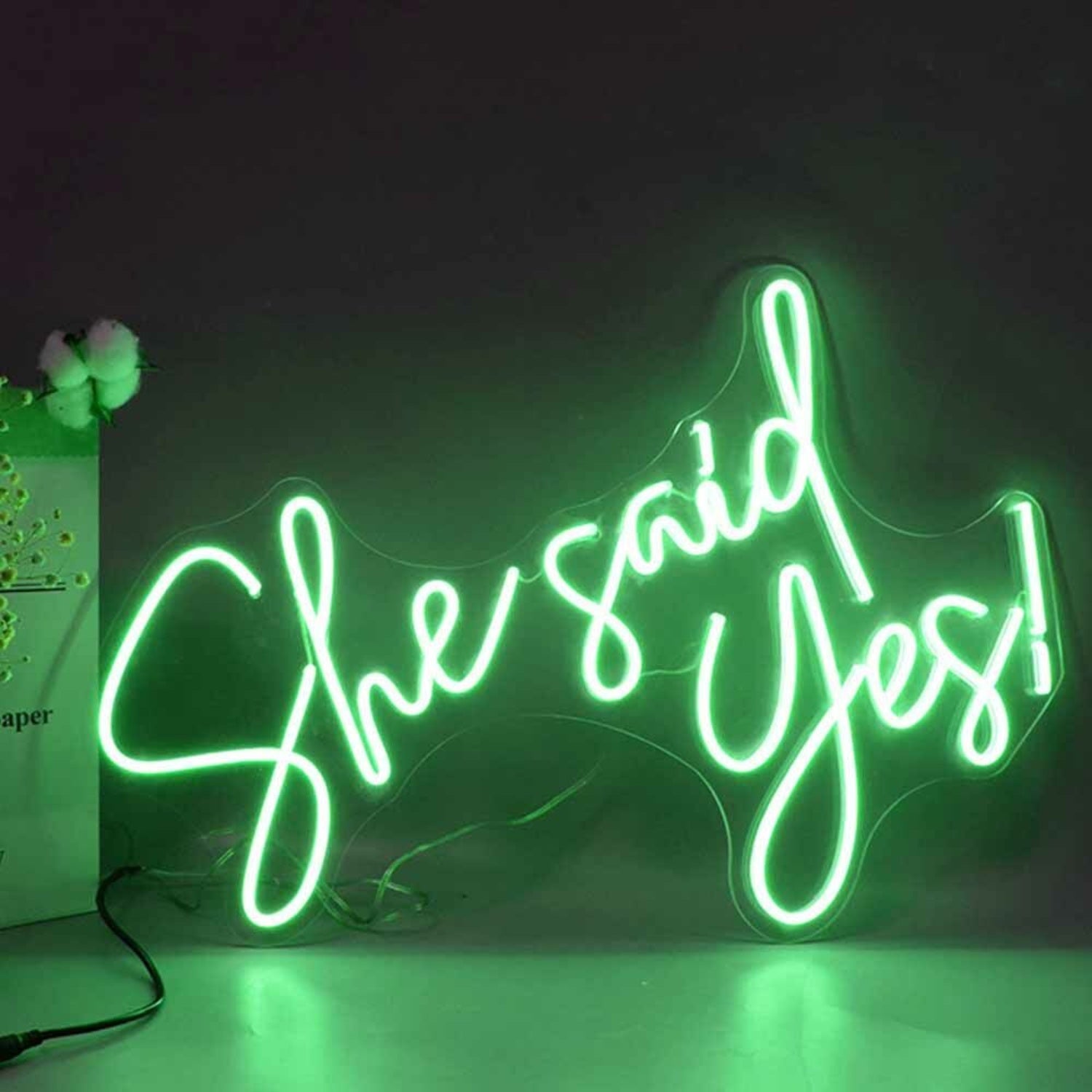 She Said Yes Proposal Neon Sign | Shineneon