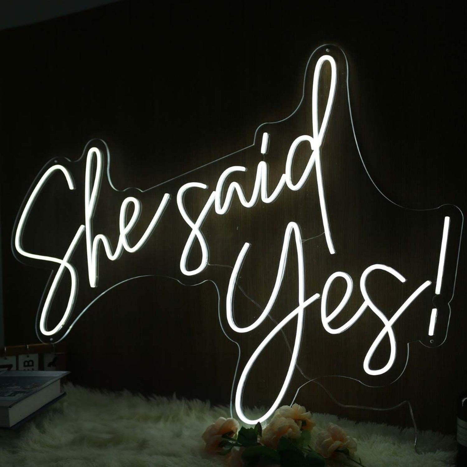 She Said Yes White Neon Sign | Shineneon