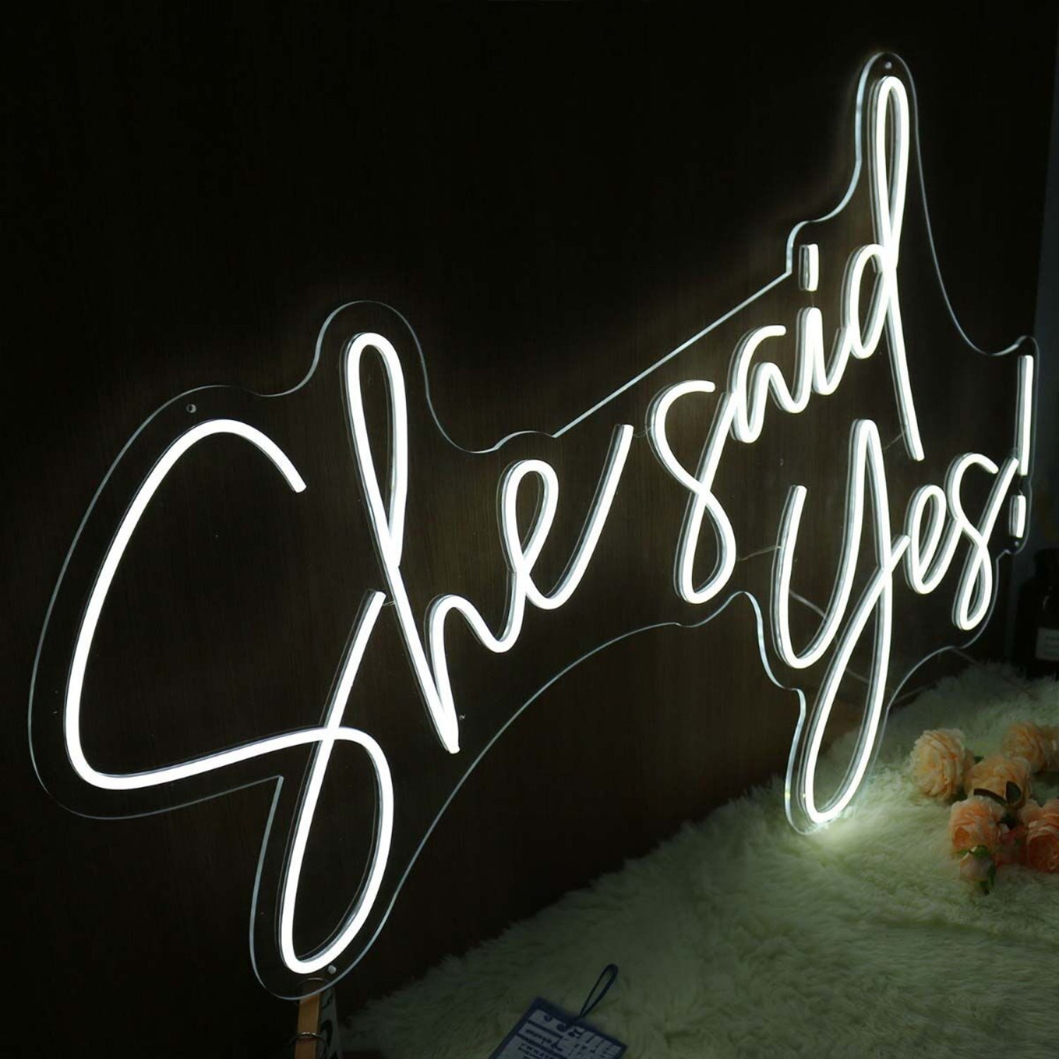 She Said Yes White Neon Sign | Shineneon