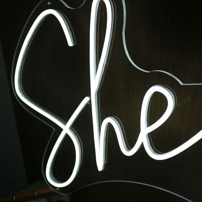 She Said Yes White Neon Sign | Shineneon