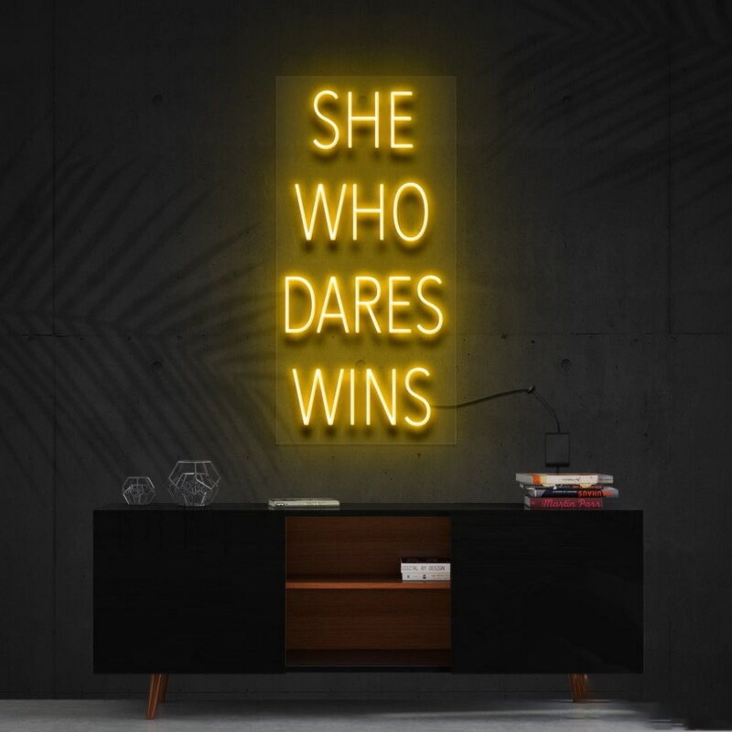 She Who Dares Wins Led Neon Sign Finspirational Spaces - Shineneon