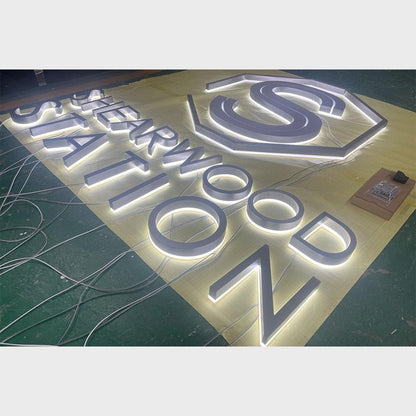Shearwood Station 3D Backlit Channel Letters Led Light Sign - Shineneon