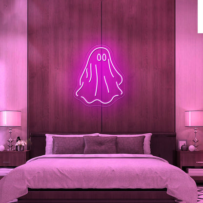 Sheet Ghost Funny Neon Signs Wall Decor On Sale - Shineneon