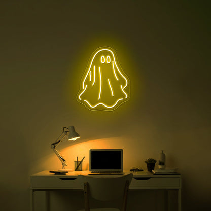 Sheet Ghost Funny Neon Signs Wall Decor On Sale - Shineneon