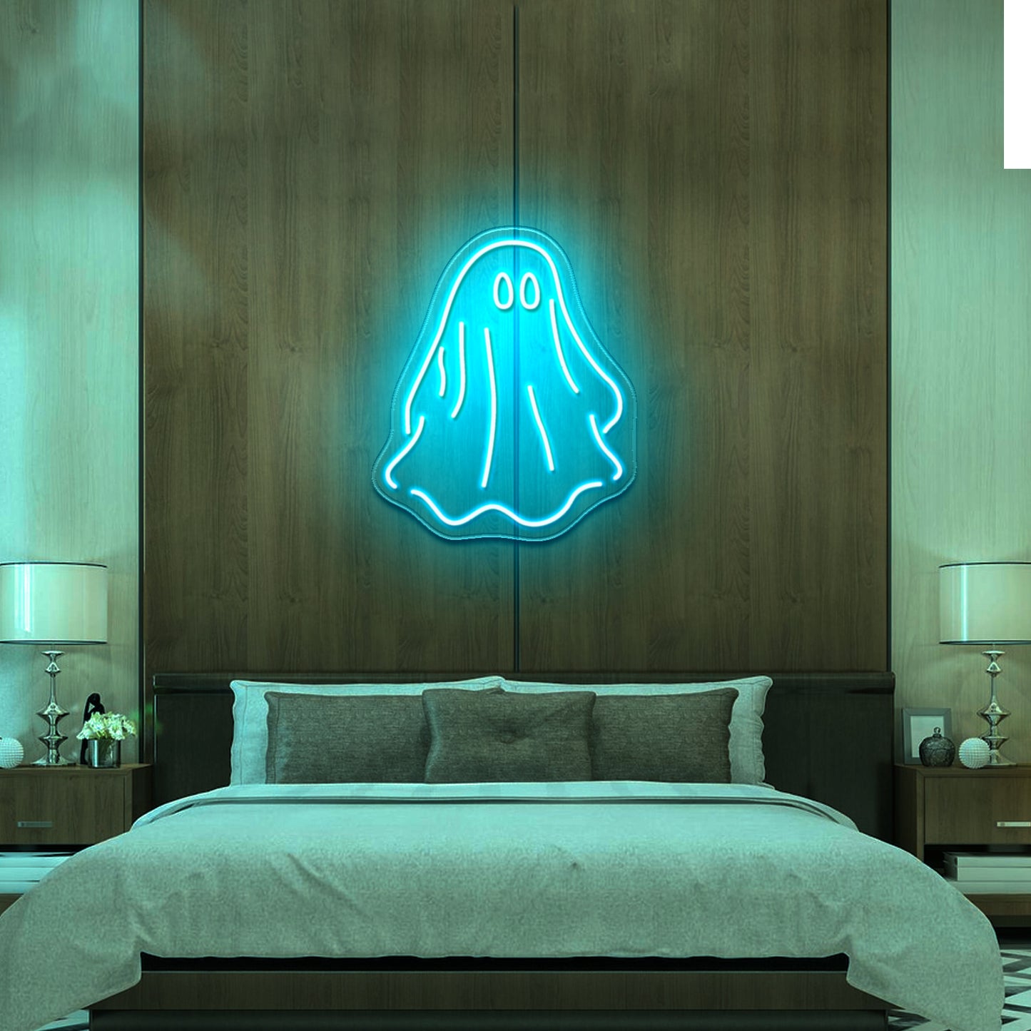 Sheet Ghost Funny Neon Signs Wall Decor On Sale