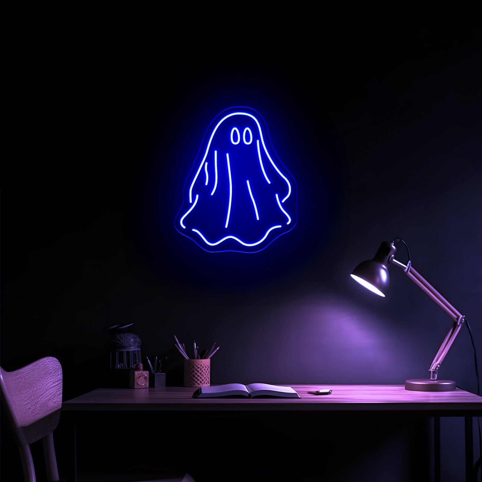 Sheet Ghost Funny Neon Signs Wall Decor On Sale