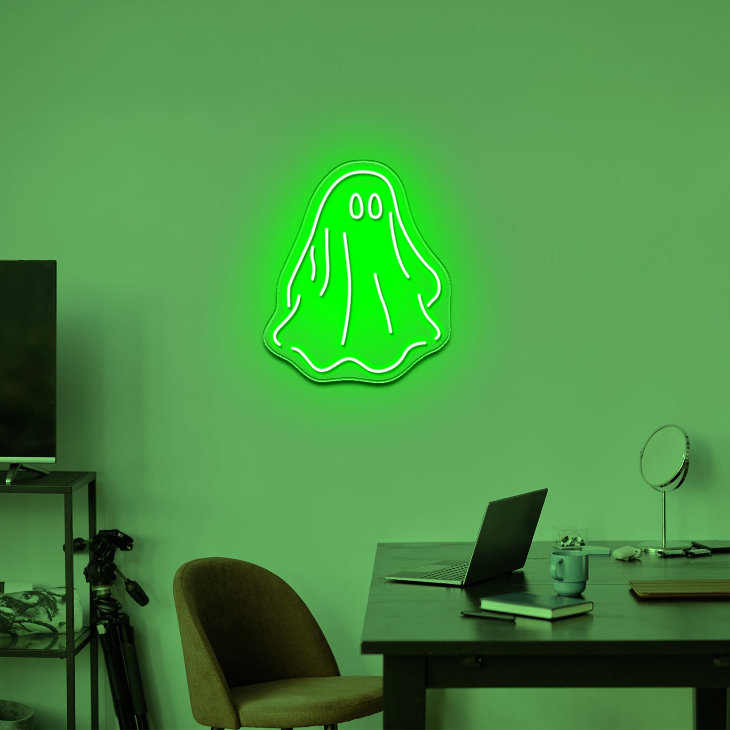 Sheet Ghost Funny Neon Signs Wall Decor On Sale