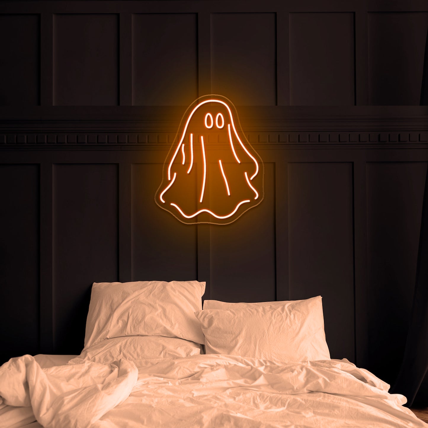 Sheet Ghost Funny Neon Signs Wall Decor On Sale