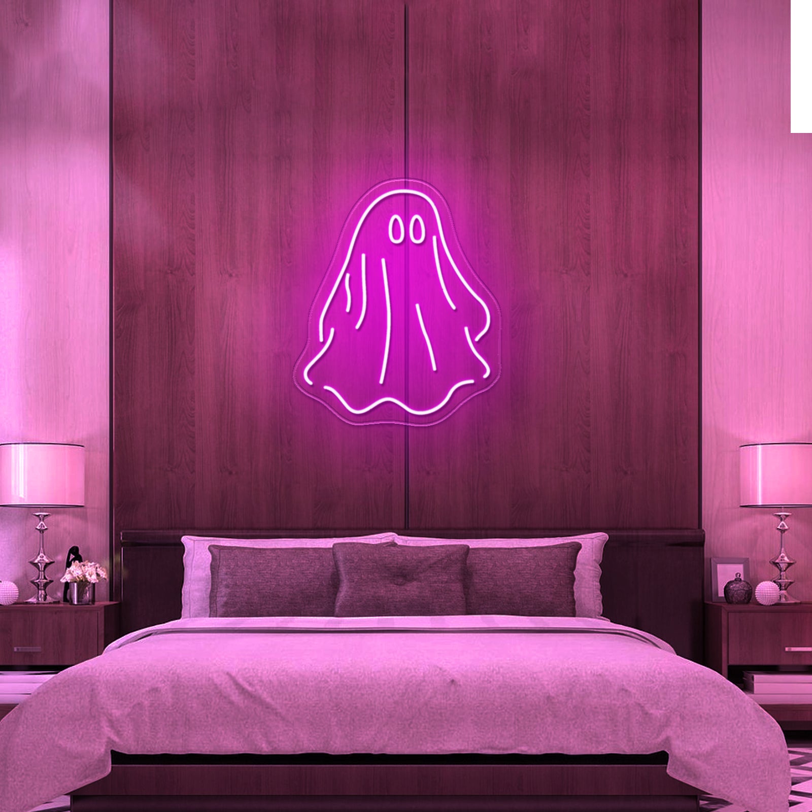 Sheet Ghost Funny Neon Signs Wall Decor On Sale