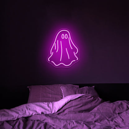 Sheet Ghost Funny Neon Signs Wall Decor On Sale