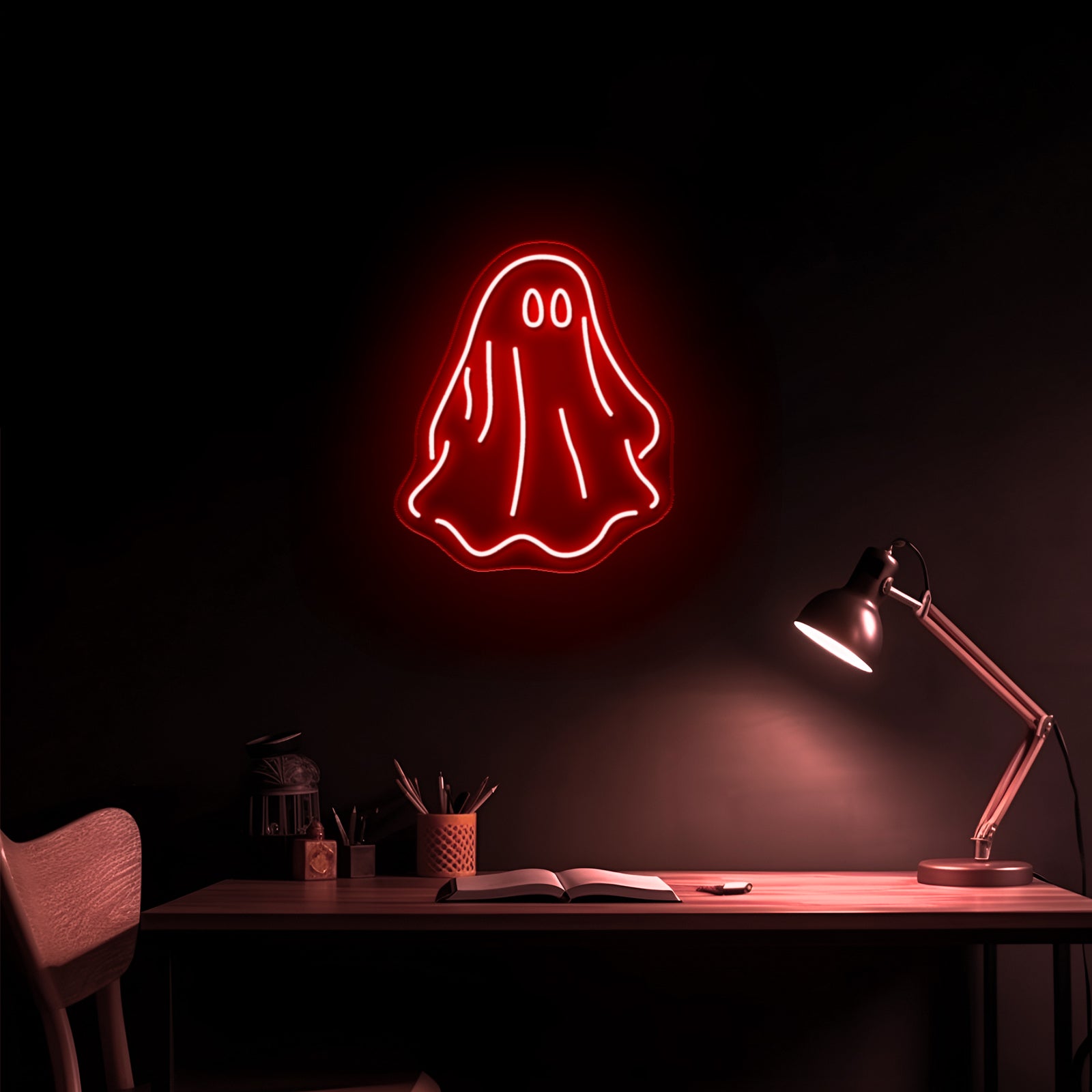 Sheet Ghost Funny Neon Signs Wall Decor On Sale