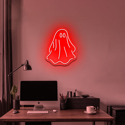 Sheet Ghost Funny Neon Signs Wall Decor On Sale