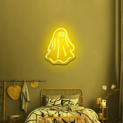 Sheet Ghost Funny Neon Signs Wall Decor On Sale