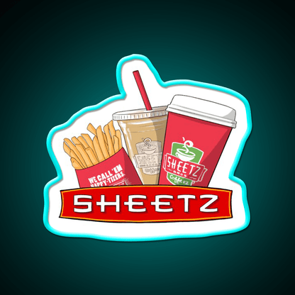 Sheetz Fast Food Led Neon Sign For Burger Place Rgb Color - Shineneon