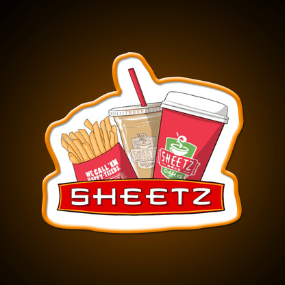 Sheetz Fast Food Led Neon Sign For Burger Place Rgb Color - Shineneon