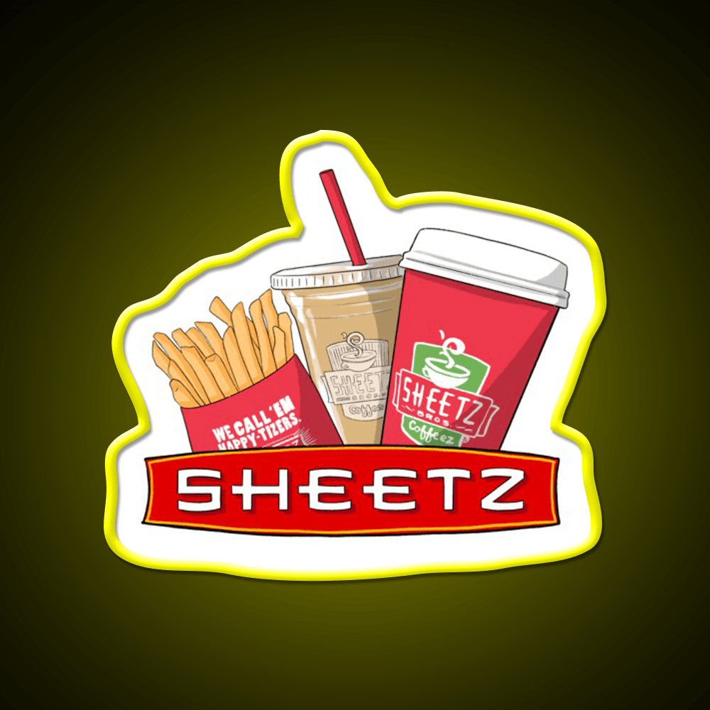 Sheetz Fast Food Led Neon Sign For Burger Place Rgb Color - Shineneon
