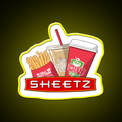 Sheetz Fast Food Led Neon Sign For Burger Place Rgb Color - Shineneon