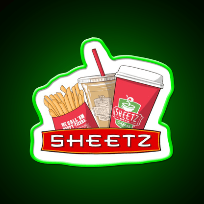 Sheetz Fast Food Led Neon Sign For Burger Place Rgb Color - Shineneon