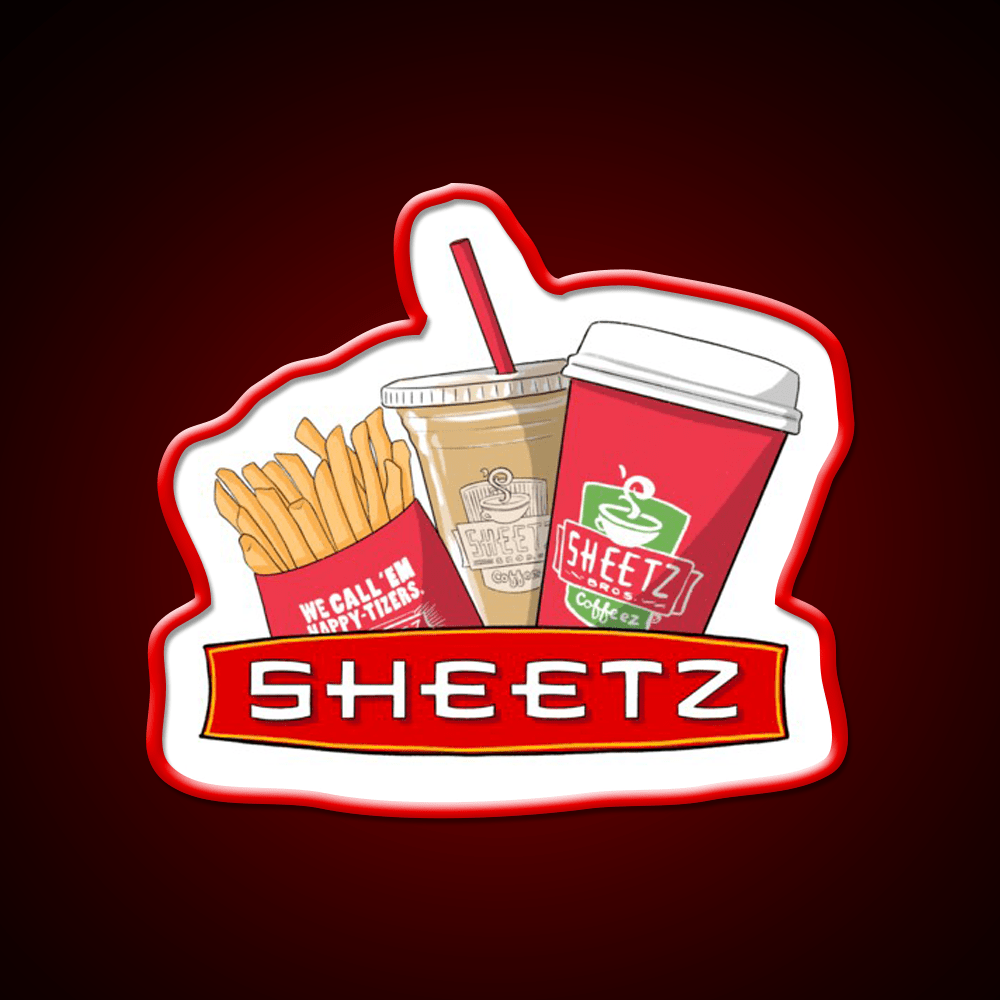 Sheetz Fast Food Led Neon Sign For Burger Place Rgb Color - Shineneon