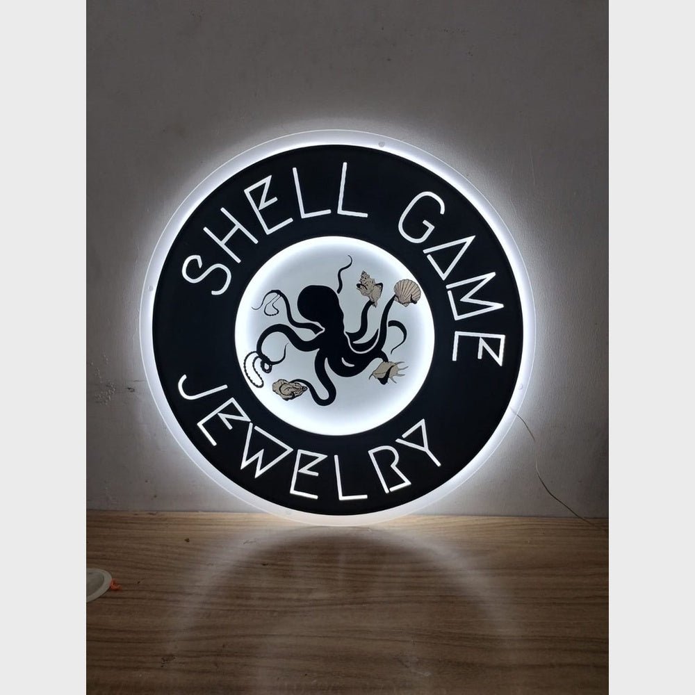 Shell Game Jewelby Acrylic Business Logo Sign - Shineneon