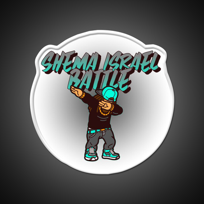 Shema Israel Dabbing Battle Jewish Humor Man Cave Bar Led Neon Sign