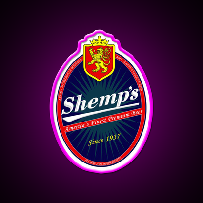 Shemps Beer Bar Decor Led Neon Sign Rgb Color - Neon sign mounted on wall in room