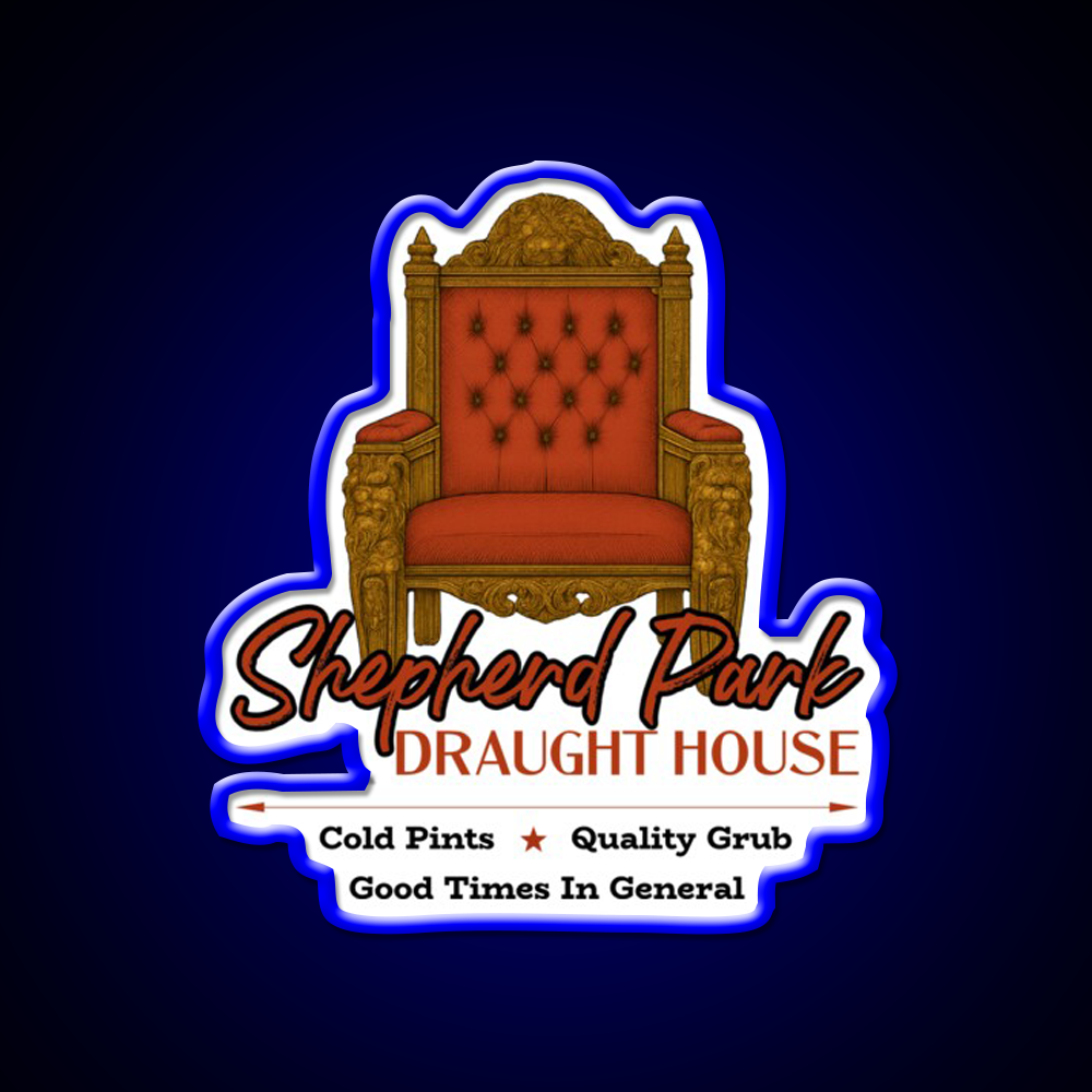 Shepherd Park Draught House Man Cave Bar Led Neon Sign Rgb Color