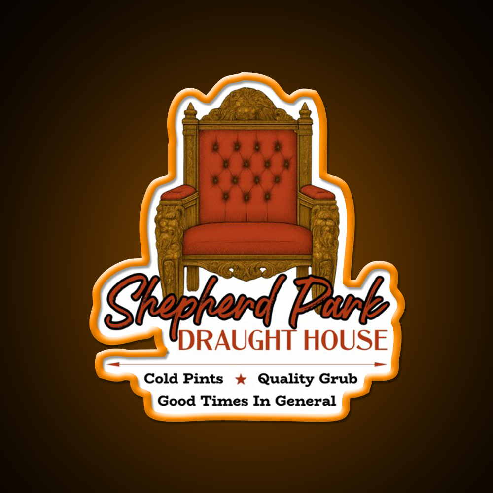 Shepherd Park Draught House Man Cave Bar Led Neon Sign Rgb Color