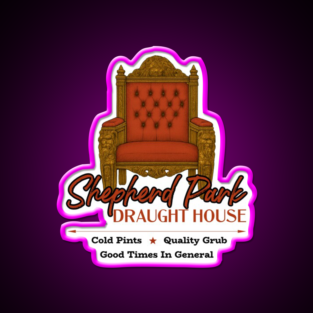 Shepherd Park Draught House Man Cave Bar Led Neon Sign Rgb Color