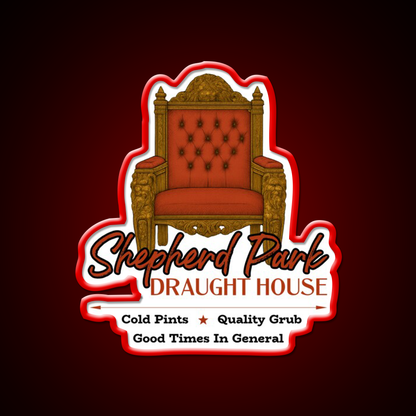 Shepherd Park Draught House Man Cave Bar Led Neon Sign Rgb Color