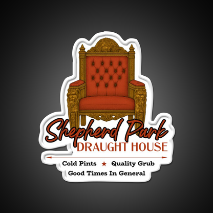 Shepherd Park Draught House Man Cave Bar Led Neon Sign Rgb Color