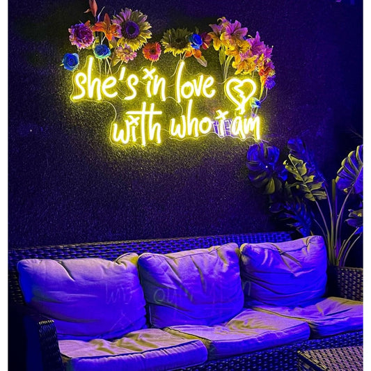 Shes In Love With Who I Am Led Sign Business Neon Sign