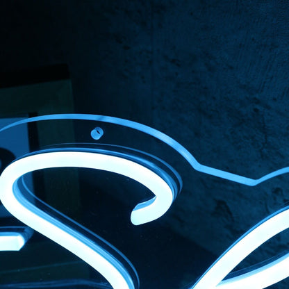 Shhh Blue Led Neon Sign Fquiet And Relaxation Spaces - Shineneon