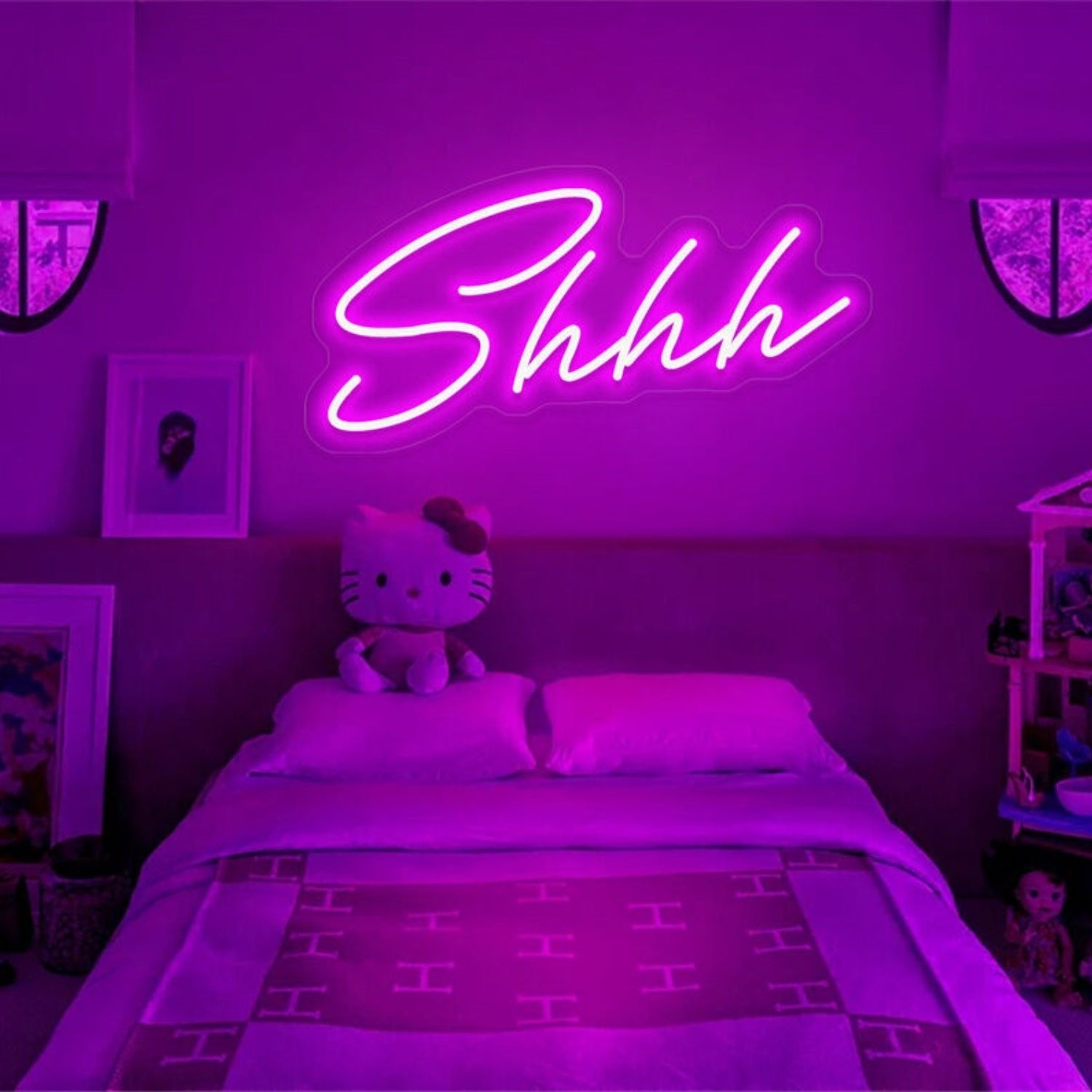 Shhh Led Neon Sign For Bars Bedrooms And Chill - Out Areas - Shineneon